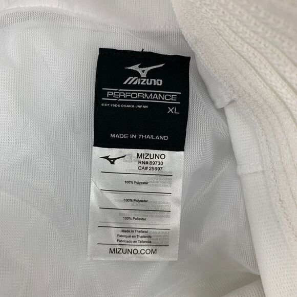 Mizuno Baseball Pant Mens XL Extra Large White Flex Waistband Belt Loops - Picture 6 of 14